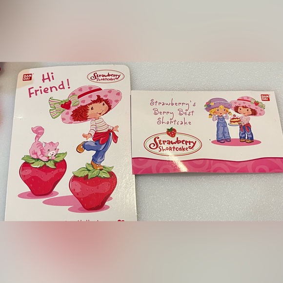 Vintage Strawberry Shortcake accessories- cat/cake/compact mirror/ornament/bear - Picture 7 of 10